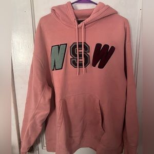 Nike Sportswear chenille varsity patch hoodie size M oversized